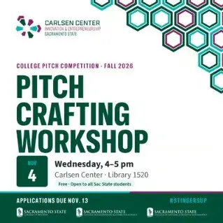 Carlsen Center | Pitch Crafting Workshop (In-Person) | College Pitch Competition