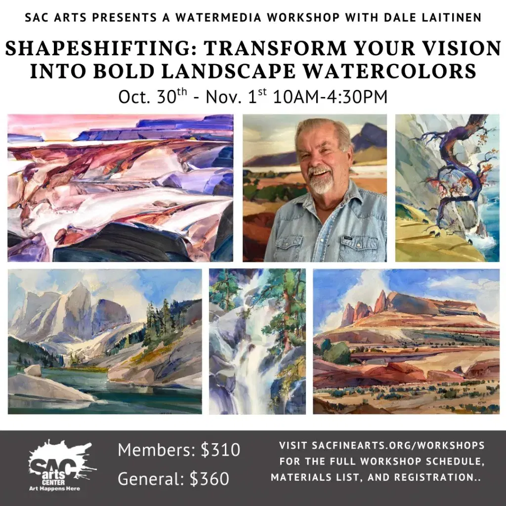 Shapeshifting: Transform Your Vision into Bold Landscape Watercolors with Dale Laitinen